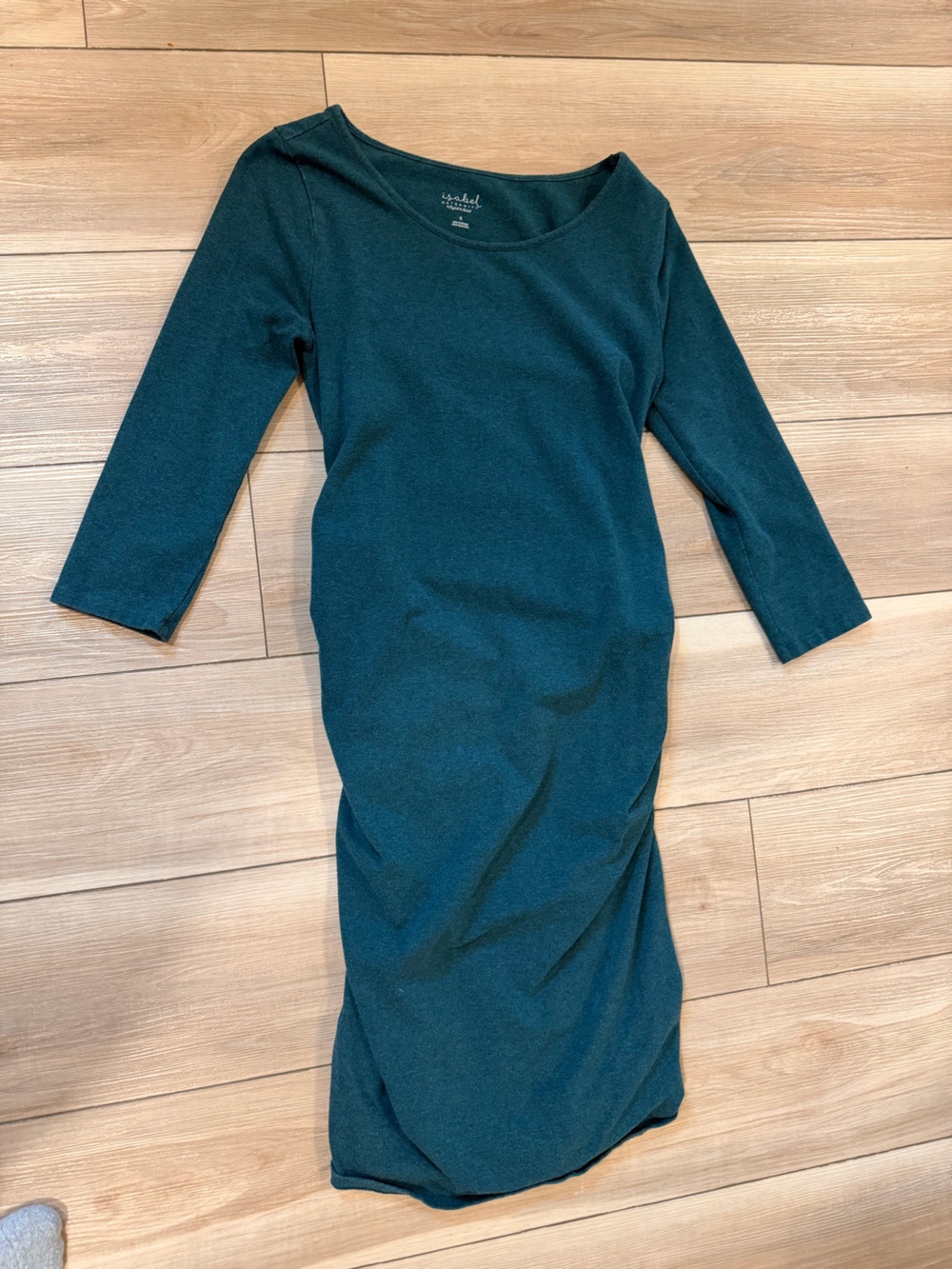 Isabel Maternity by Ingrid & Isabel Dark Teal Midi Dress